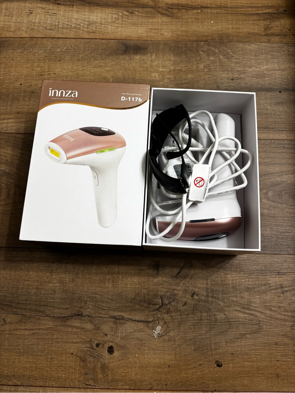 Rose Gold & White IPL Hair Removal Device